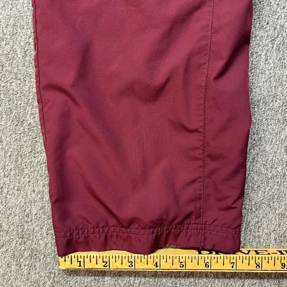 VTG Adidas Mens Burgundy‎ Track Pants Athletic Joggers Casual Style Small Y2K